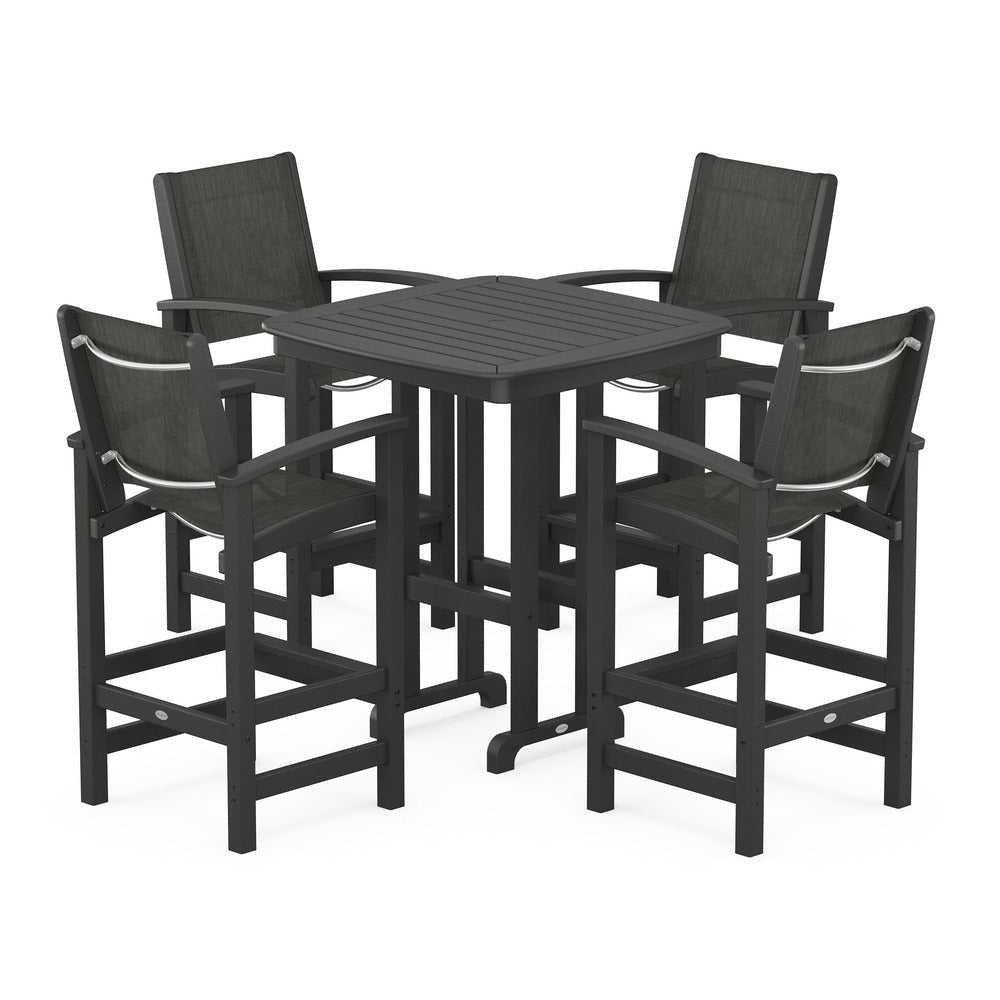 POLYWOOD® - Coastal 5-Piece Bar Set - PWS210 Outdoor Furniture POLYWOOD®
