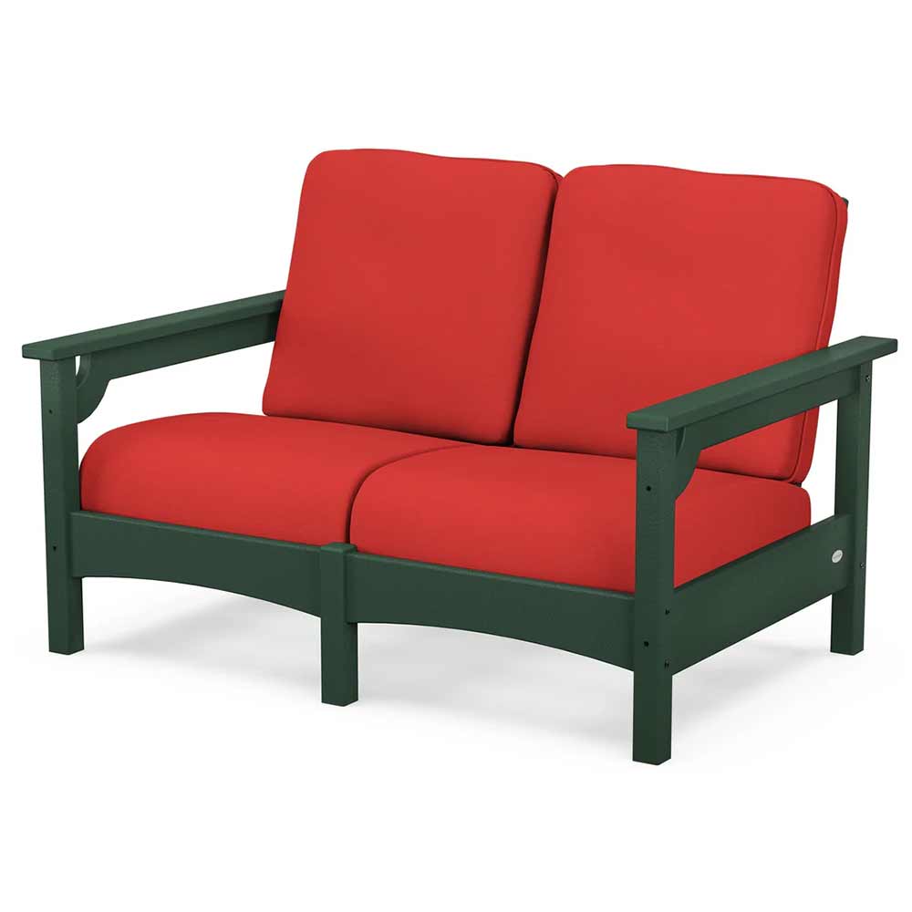 POLYWOOD® Outdoor Furniture POLYWOOD® - Club Loveseat - PWCLC47GY