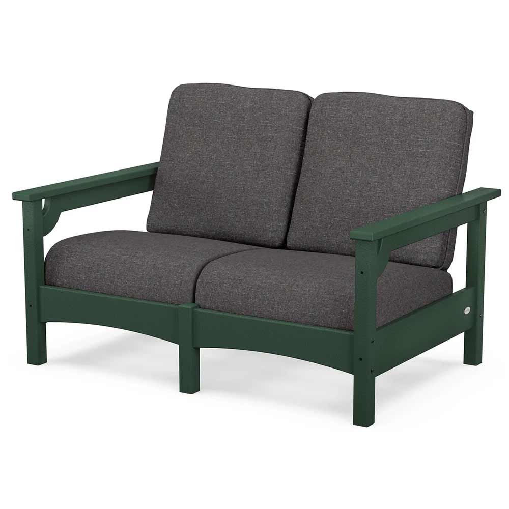 POLYWOOD® Outdoor Furniture POLYWOOD® - Club Loveseat - PWCLC47GY