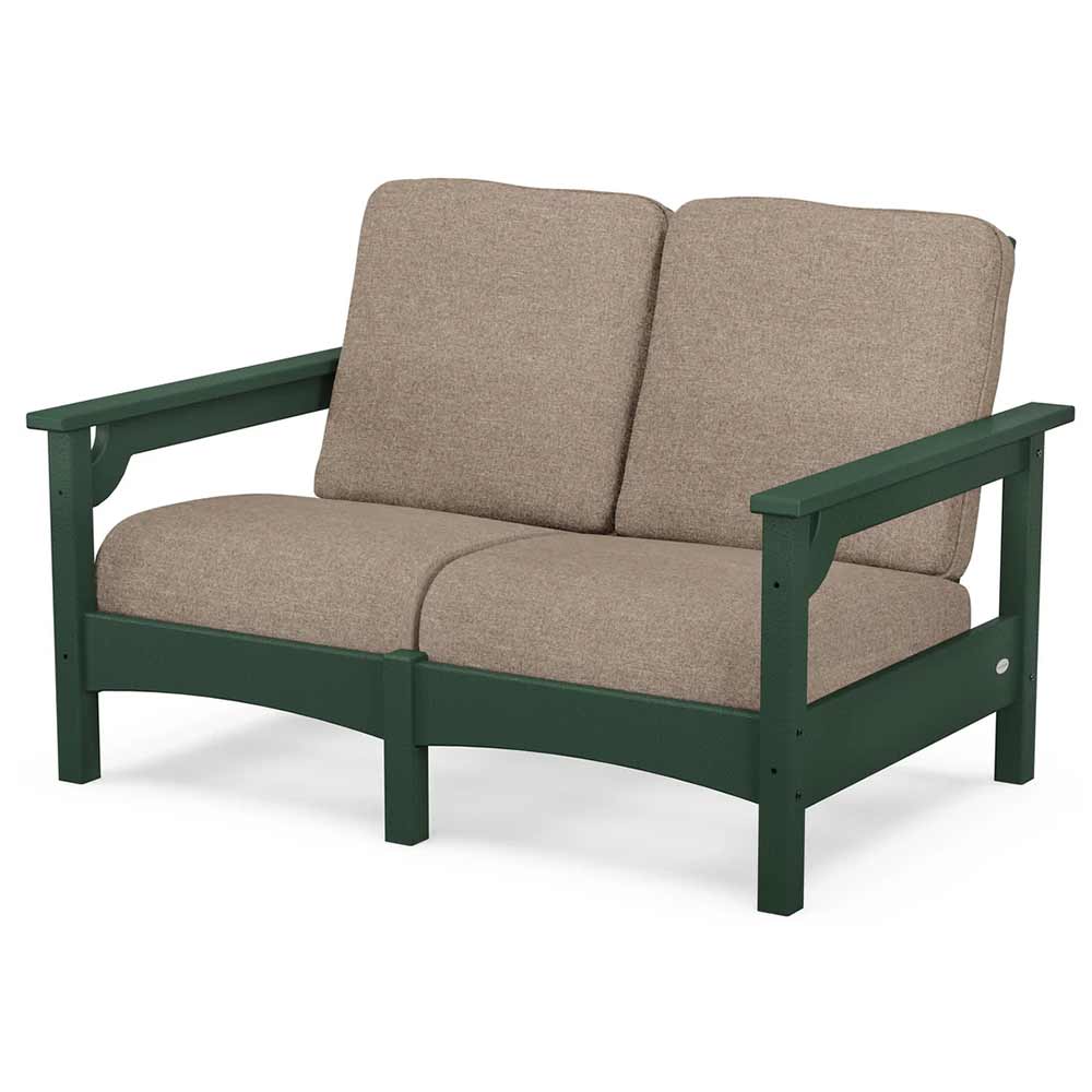 POLYWOOD® Outdoor Furniture POLYWOOD® - Club Loveseat - PWCLC47GY