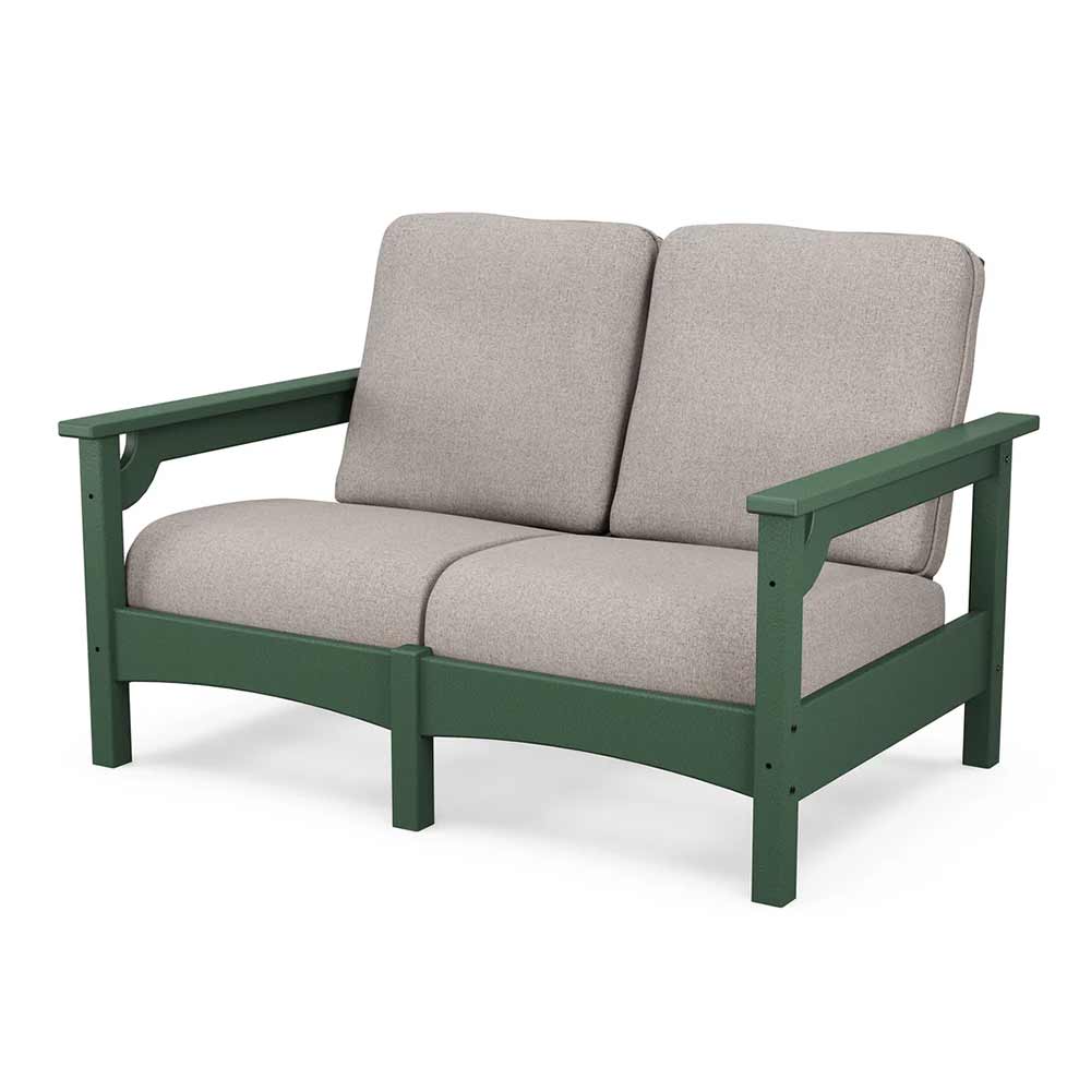 POLYWOOD® Outdoor Furniture POLYWOOD® - Club Loveseat - PWCLC47GY