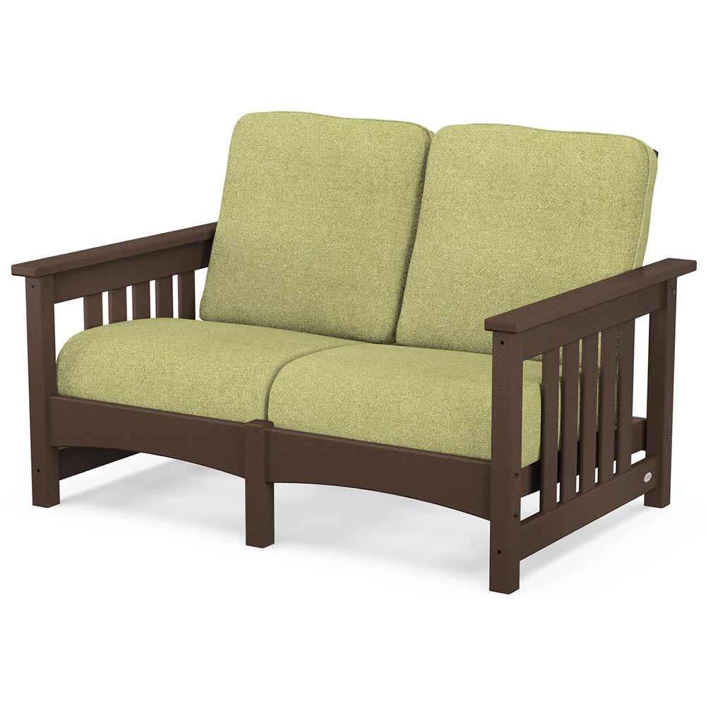 POLYWOOD® Outdoor Furniture POLYWOOD® - Club Mission Loveseat - PWCMC47GY