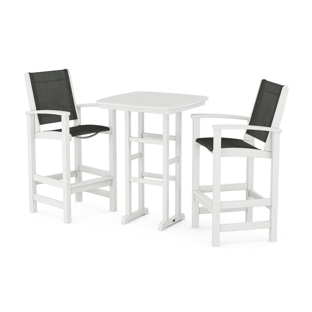 POLYWOOD® Outdoor Furniture POLYWOOD® Coastal 3-Piece Bar Set - PWS156