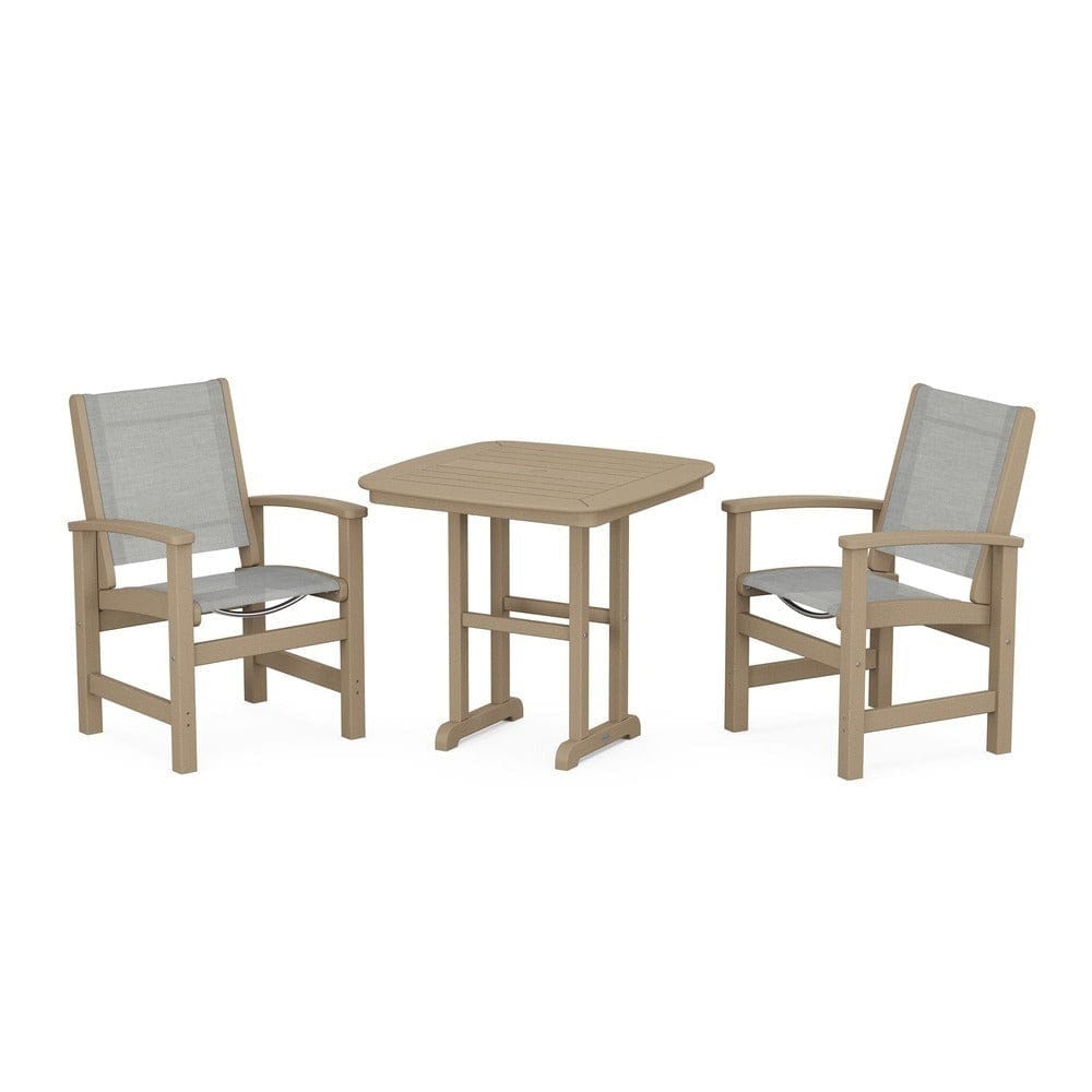 POLYWOOD® Outdoor Furniture POLYWOOD® - Coastal 3-Piece Dining Set - PWS1205