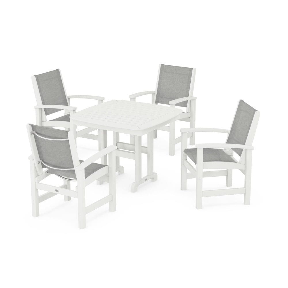 POLYWOOD® Outdoor Furniture POLYWOOD® - Coastal 5-Piece Dining Set - PWS1236