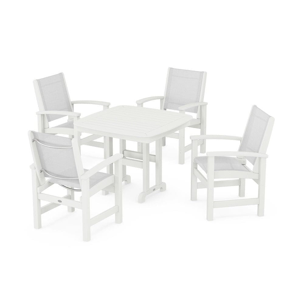 POLYWOOD® Outdoor Furniture POLYWOOD® - Coastal 5-Piece Dining Set - PWS1236