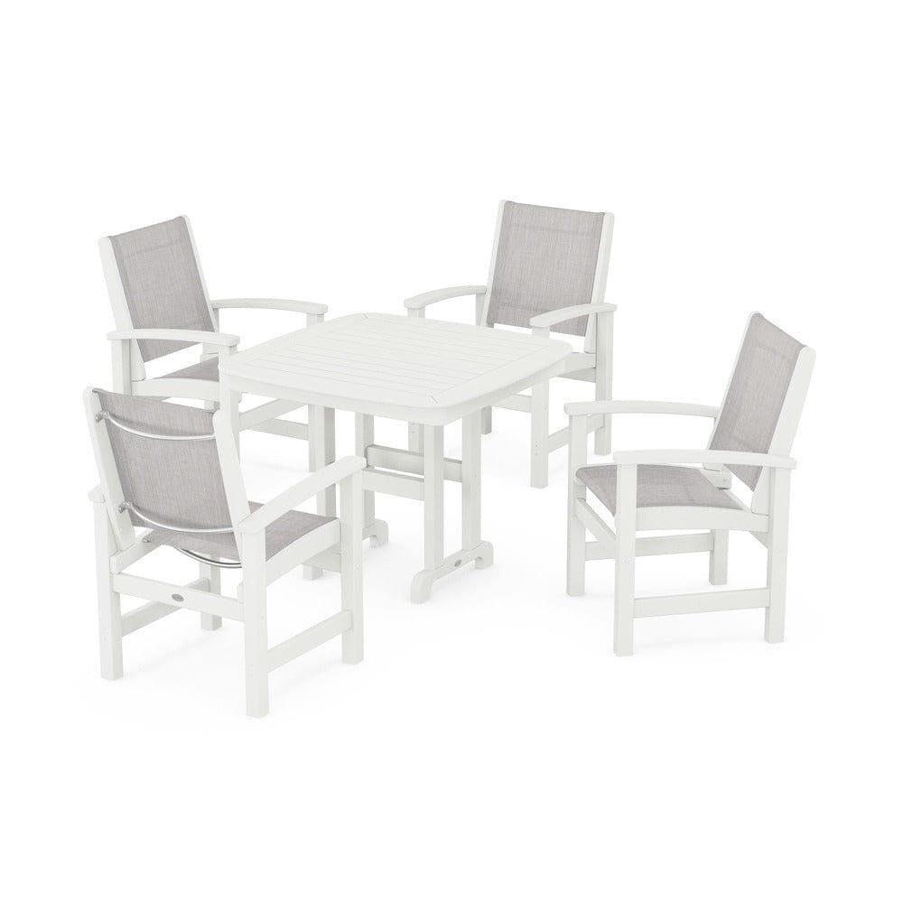 POLYWOOD® Outdoor Furniture POLYWOOD® - Coastal 5-Piece Dining Set - PWS1236
