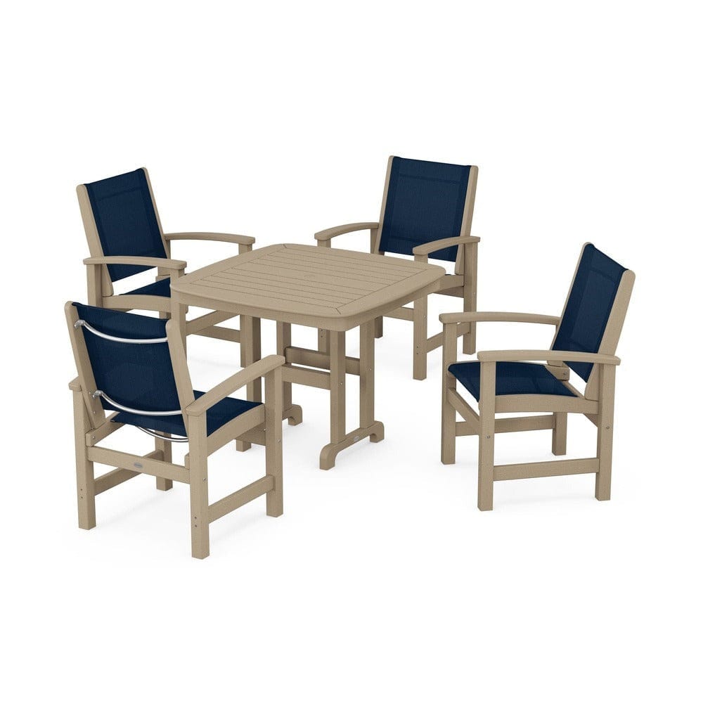 POLYWOOD® Outdoor Furniture POLYWOOD® - Coastal 5-Piece Dining Set - PWS1236