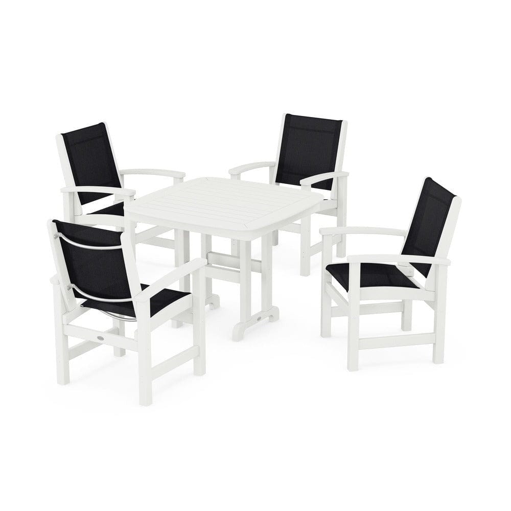 POLYWOOD® Outdoor Furniture POLYWOOD® - Coastal 5-Piece Dining Set - PWS1236