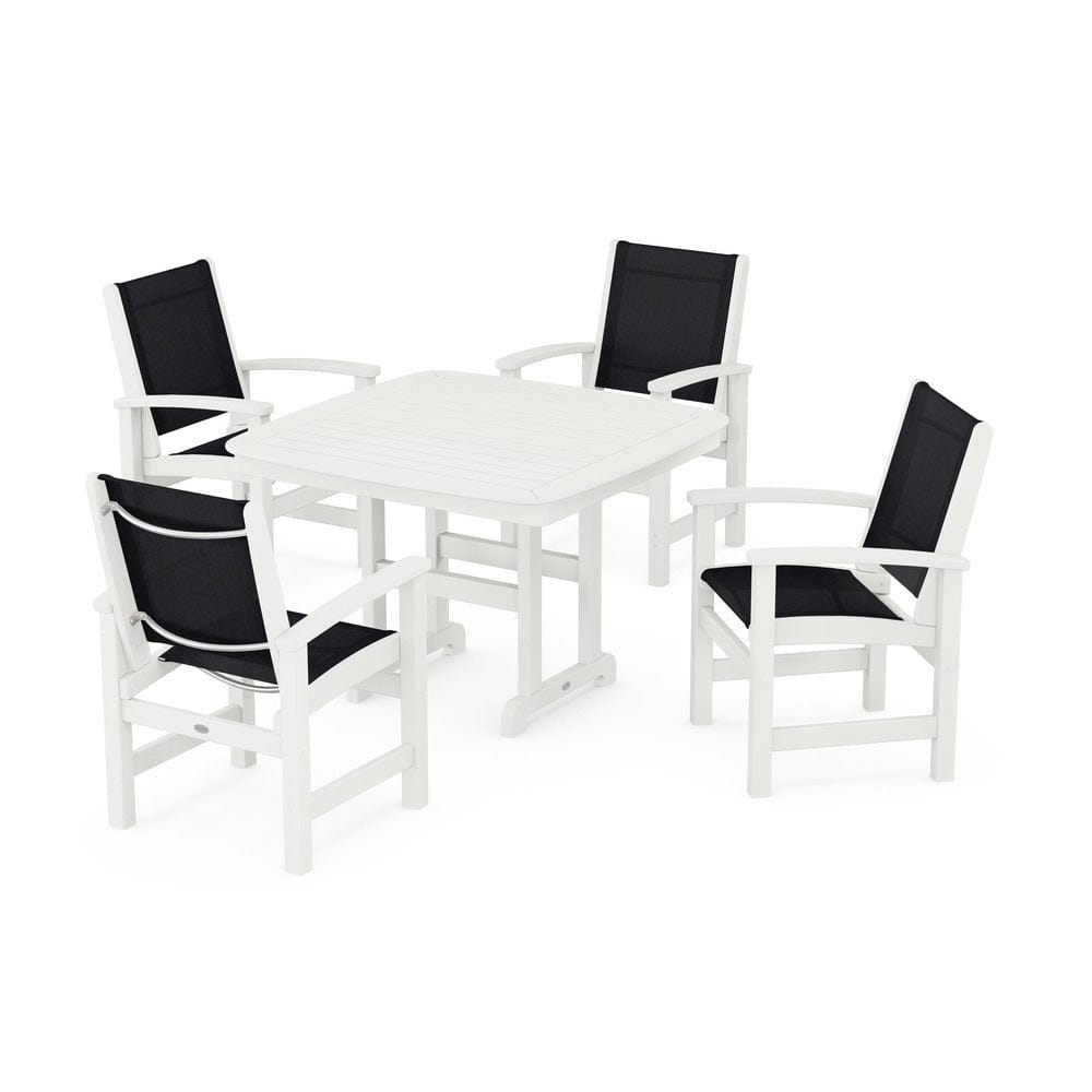 POLYWOOD® Outdoor Furniture POLYWOOD® - Coastal 5-Piece Dining Set - PWS914