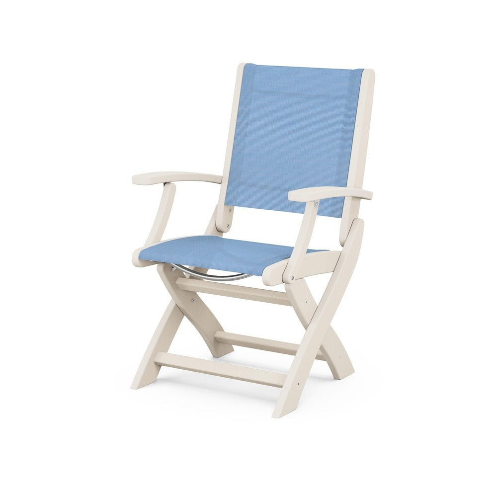 POLYWOOD® Chair Sand / Poolside Sling POLYWOOD® Coastal Folding Chair - 9000