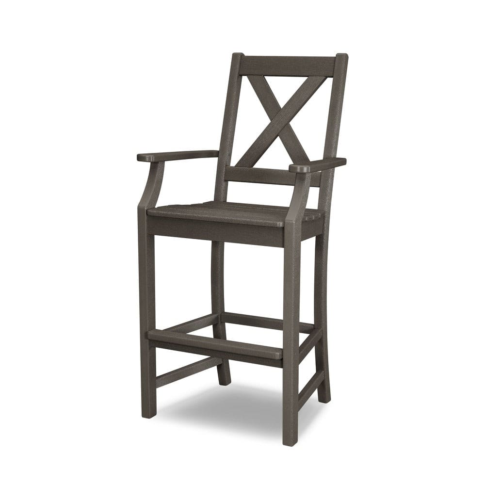 POLYWOOD® Braxton Bar Arm Chair - Vintage Coffee TGD282VCF