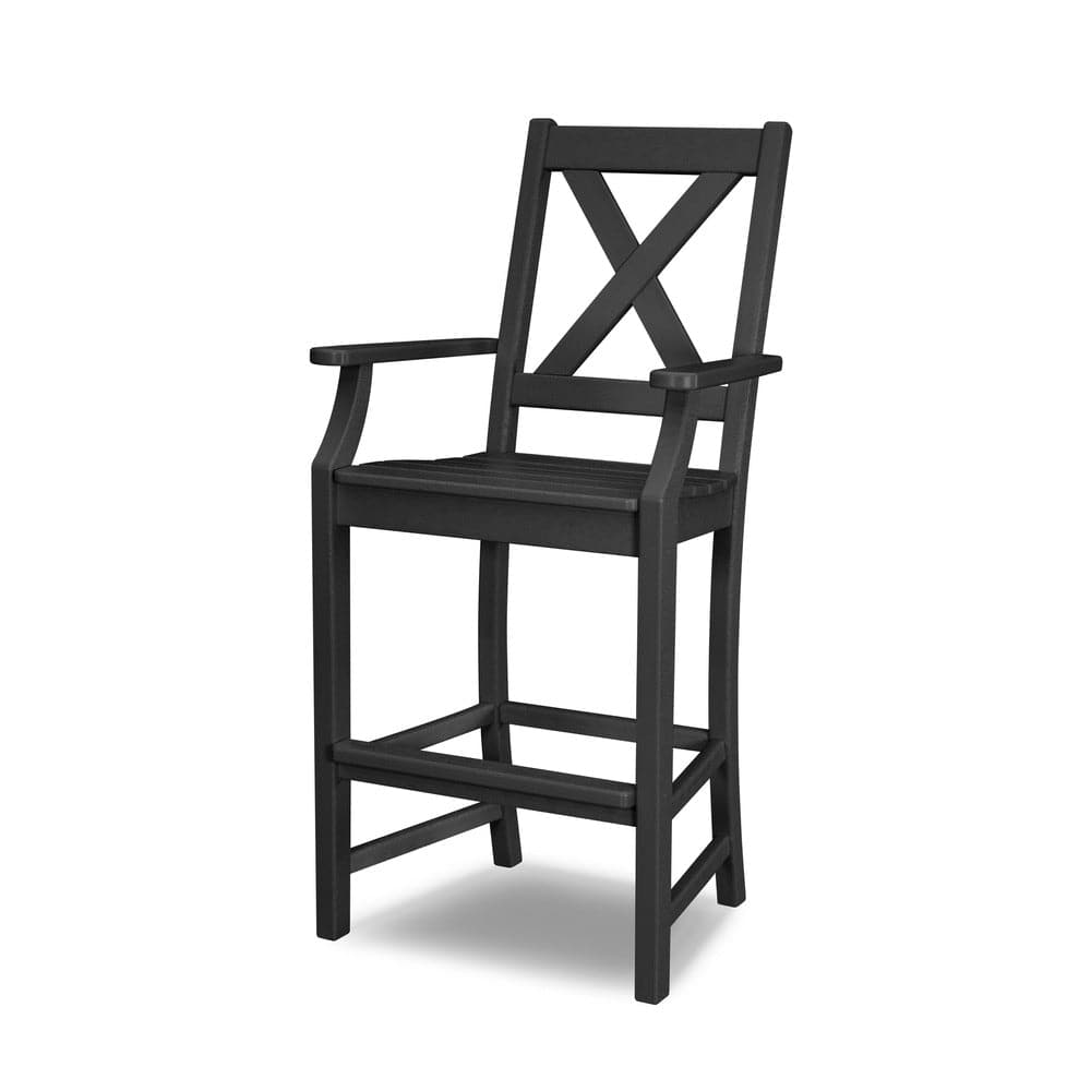 POLYWOOD® Braxton Bar Arm Chair - Black TGD282BL