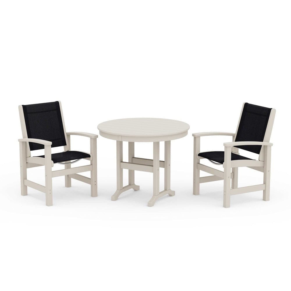 POLYWOOD® - Coastal 3-Piece Round Dining Set - PWS1327