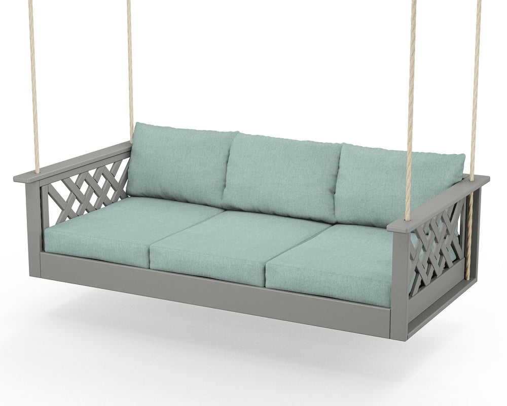 Wovendale Daybed Swing - Slate Grey / Glacier Spa