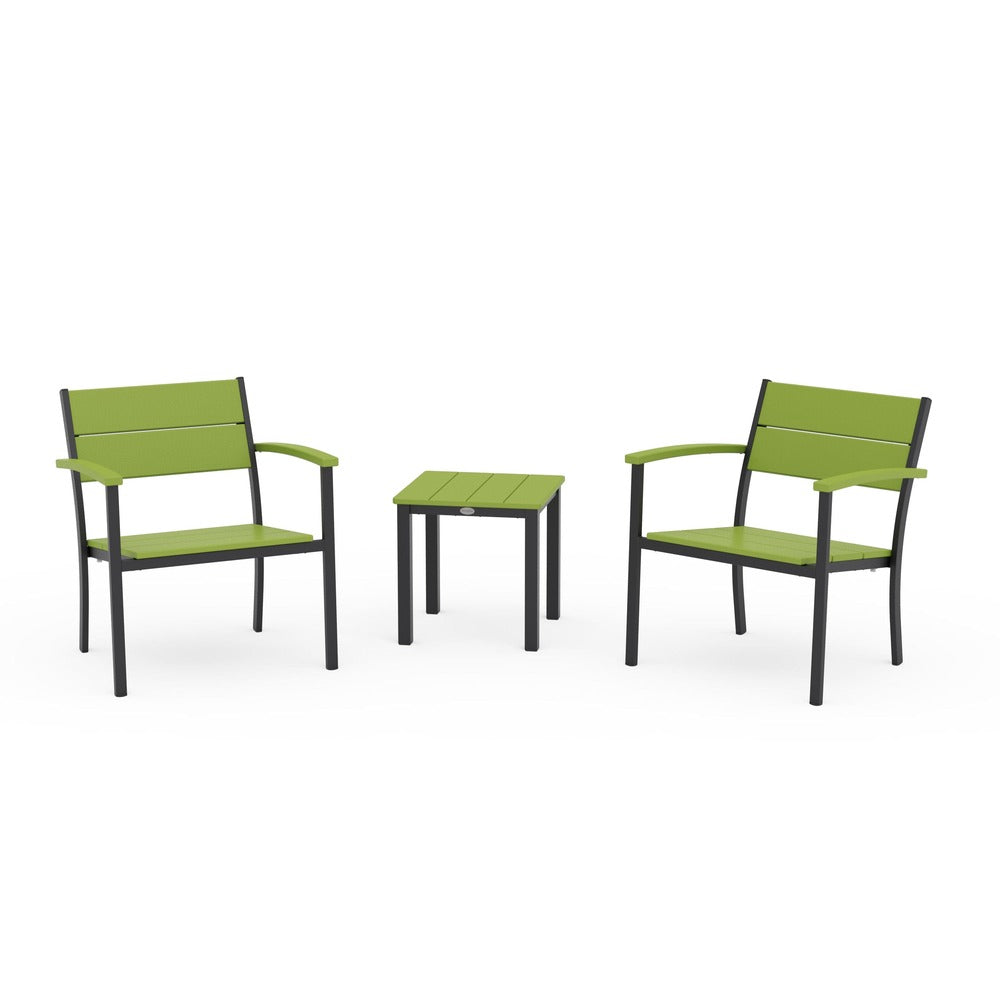 POLYWOOD® - Main Street 3-Piece Lounge Chair Set - PWS2875 Outdoor Furniture POLYWOOD®