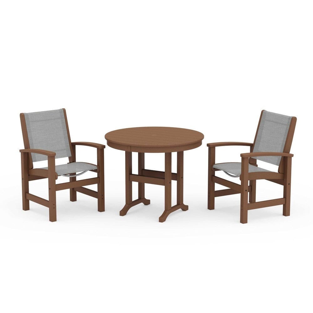 POLYWOOD® - Coastal 3-Piece Round Dining Set - PWS1327 Outdoor Furniture POLYWOOD®