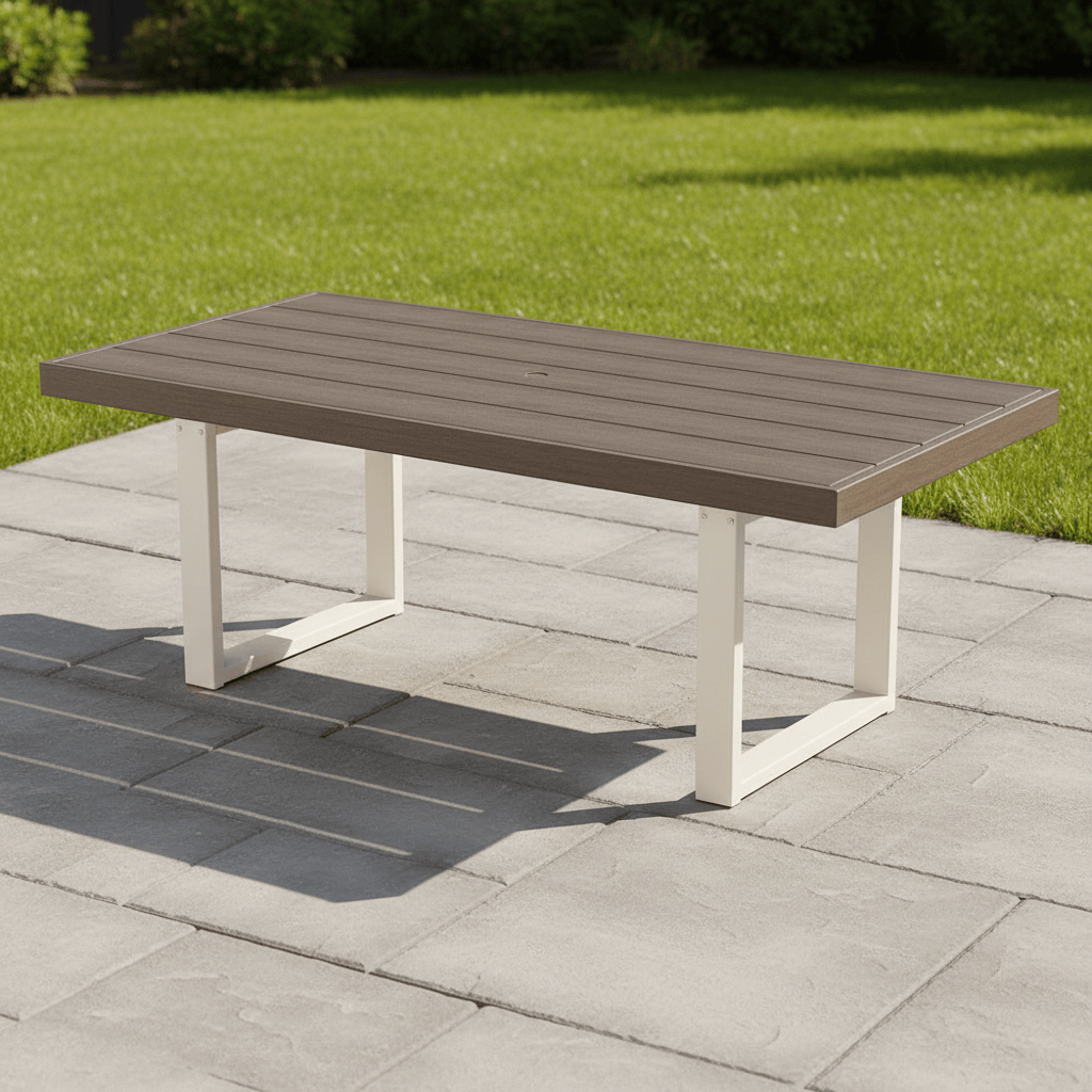 POLYWOOD® EDGE 40" x 78" Dining Table - Select Accents - EMT4078 Dining Table POLYWOOD®