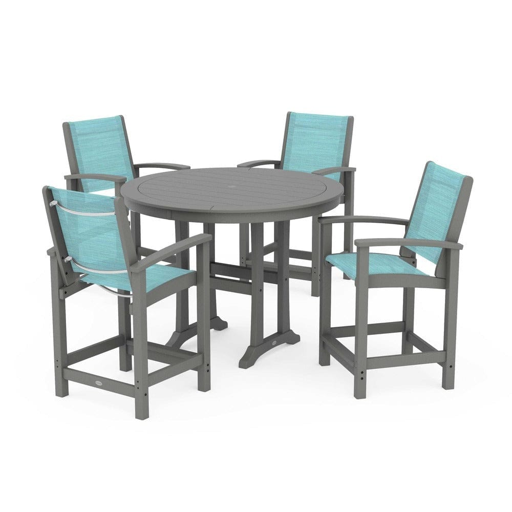 POLYWOOD® - Coastal 5-Piece Counter Set - PWS319