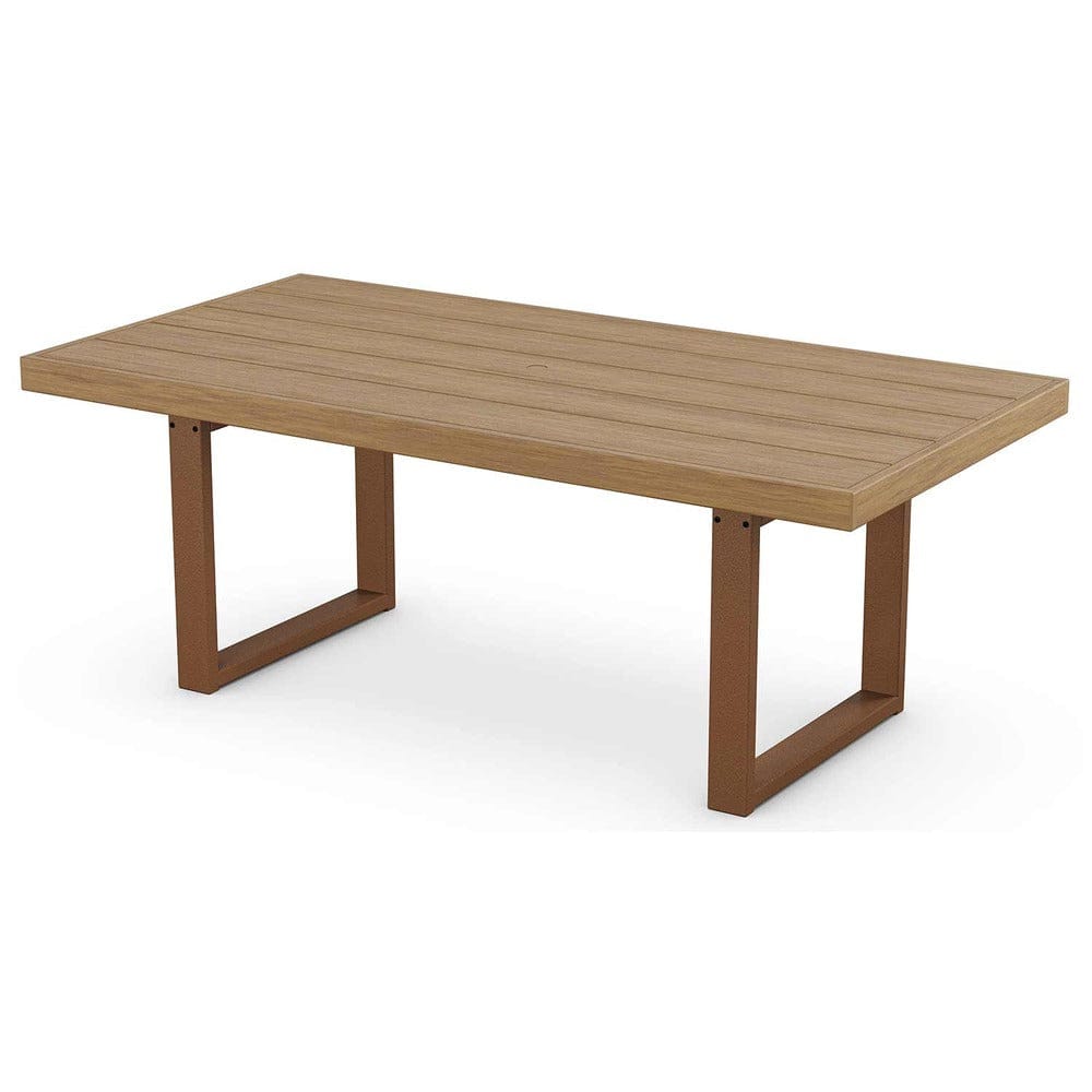 POLYWOOD® EDGE 40" x 78" Dining Table - Select Accents - EMT4078