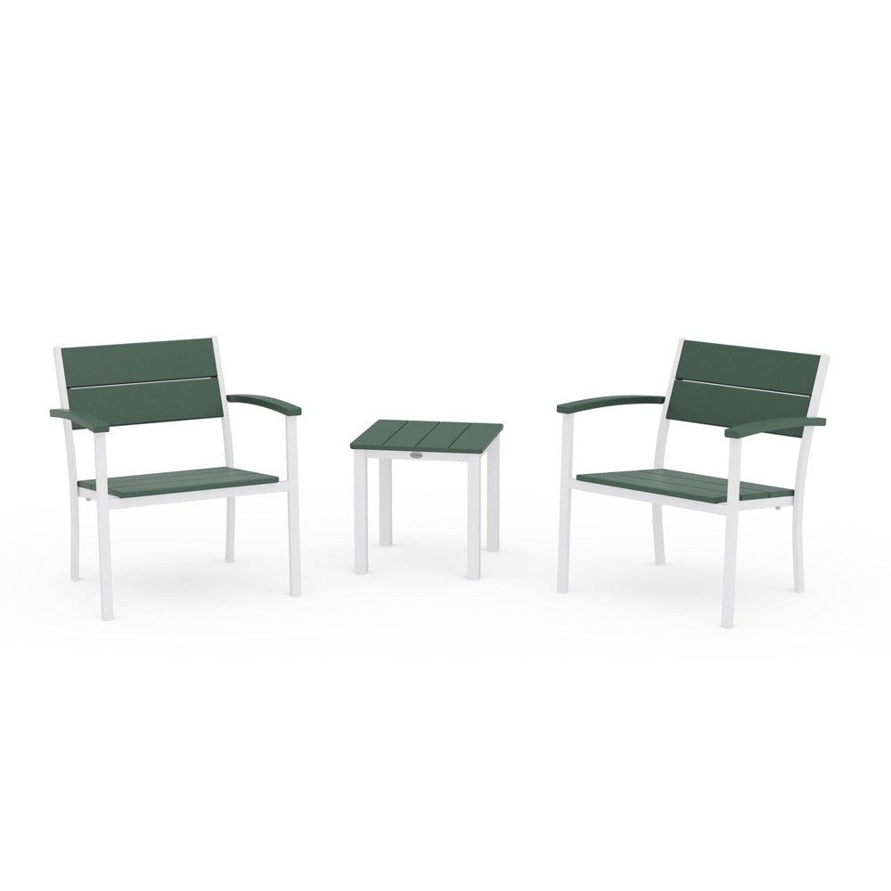 POLYWOOD® - Main Street 3-Piece Lounge Chair Set - PWS2875 Outdoor Furniture POLYWOOD®
