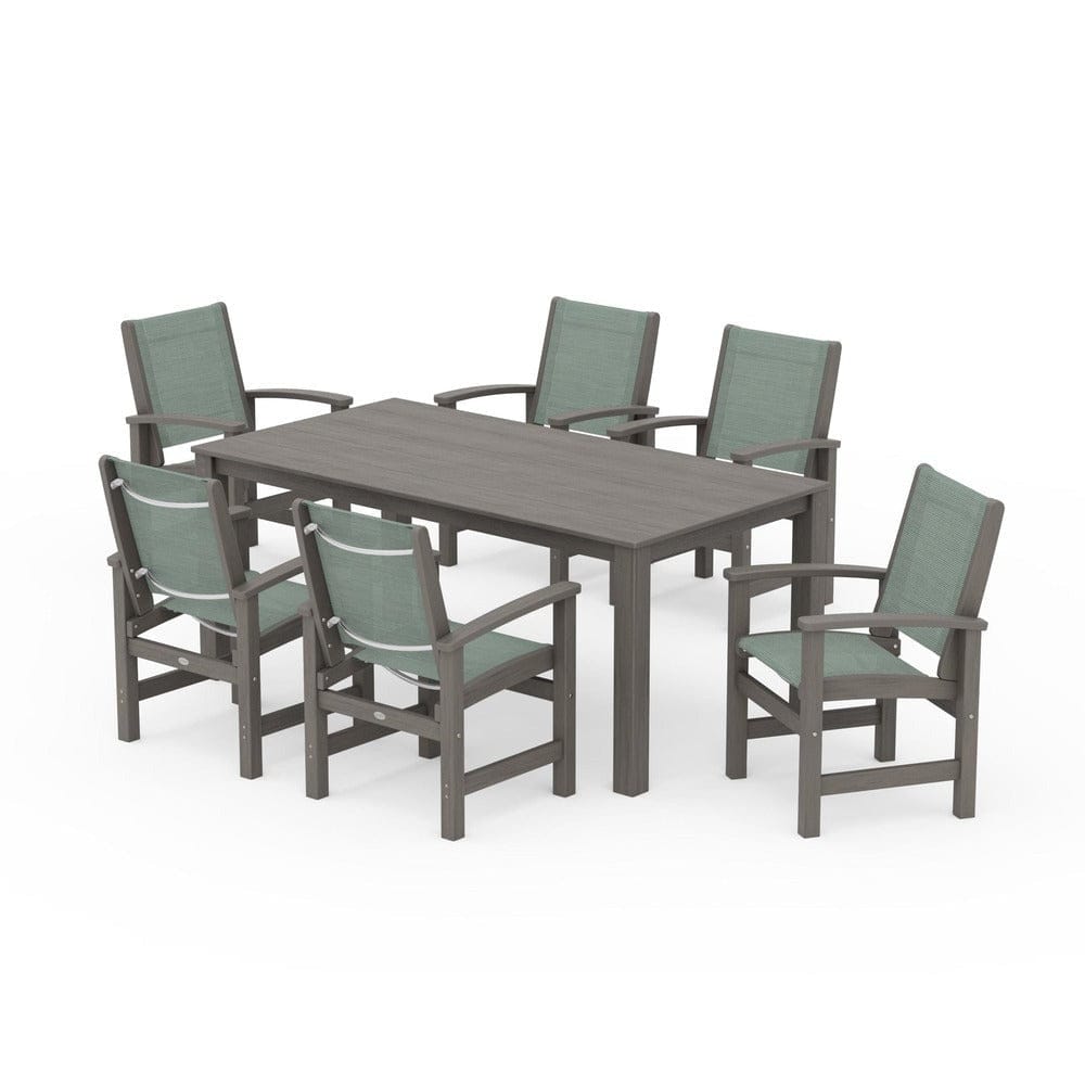 POLYWOOD® - Coastal 7-Piece Parsons Dining Set - PWS2275