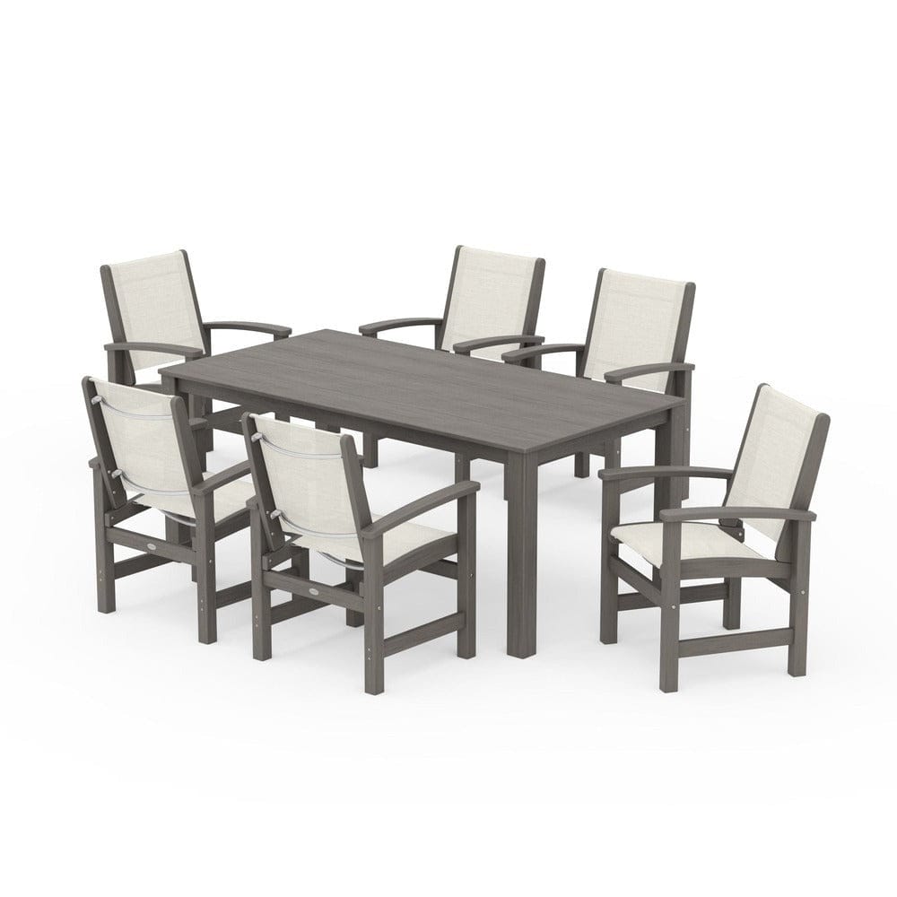 POLYWOOD® - Coastal 7-Piece Parsons Dining Set - PWS2275