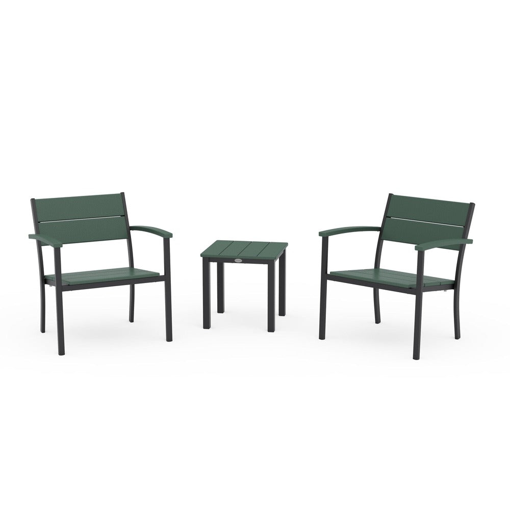 POLYWOOD® - Main Street 3-Piece Lounge Chair Set - PWS2875 Outdoor Furniture POLYWOOD®