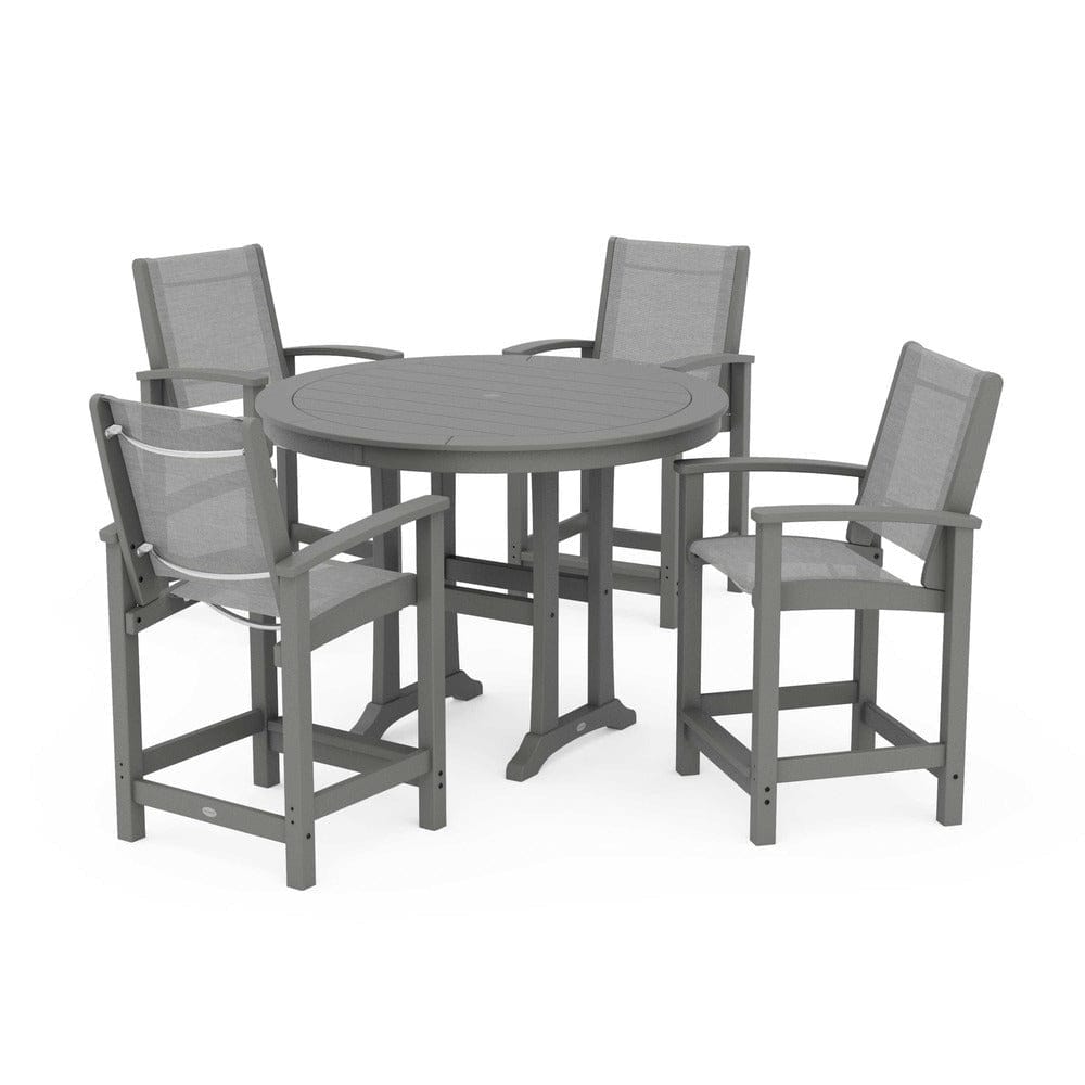 POLYWOOD® - Coastal 5-Piece Counter Set - PWS319