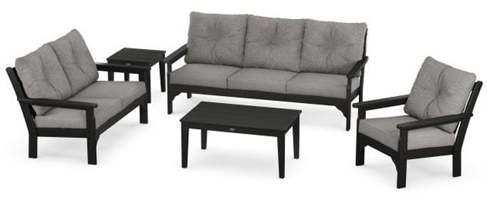 POLYWOOD® Vineyard 5 Piece Deep Seating Set - PWS318-2 Deep Seating POLYWOOD®