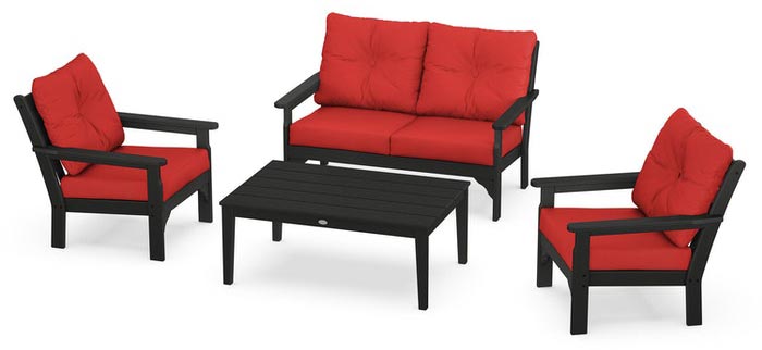 POLYWOOD® Vineyard 4-Piece Deep Seating Set - PWS405-2