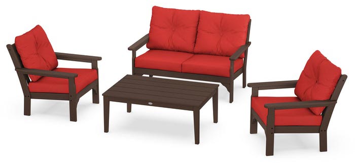 POLYWOOD® Vineyard 4-Piece Deep Seating Set - PWS405-2