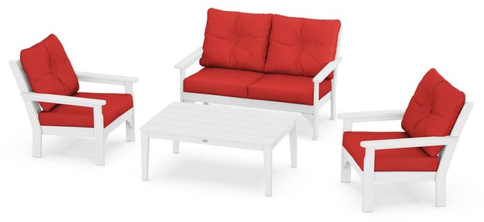 POLYWOOD® Vineyard 4-Piece Deep Seating Set - PWS405-2