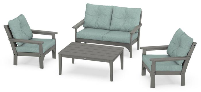 POLYWOOD® Vineyard 4-Piece Deep Seating Set - PWS405-2