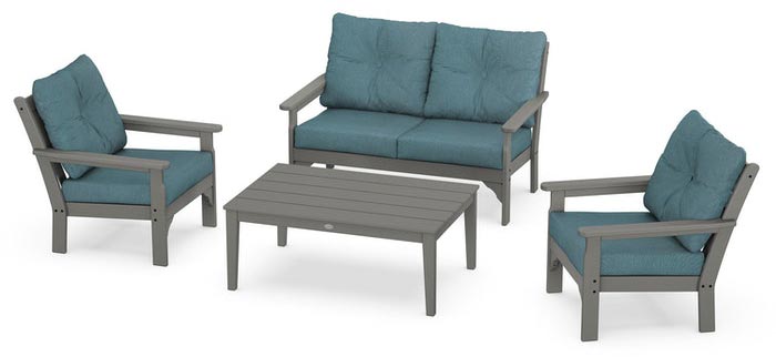 POLYWOOD® Vineyard 4-Piece Deep Seating Set - PWS405-2