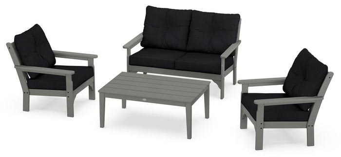 POLYWOOD® Vineyard 4-Piece Deep Seating Set - PWS405-2