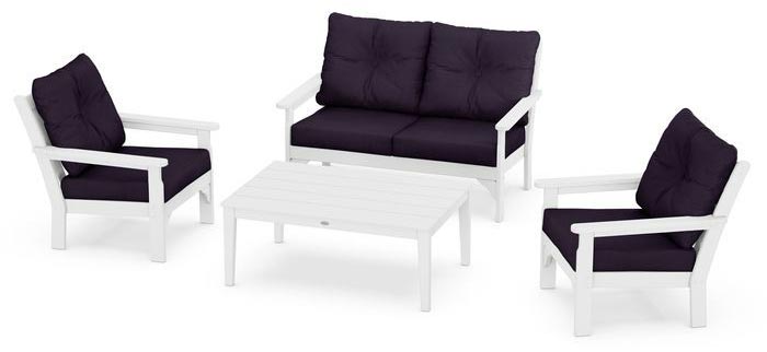 POLYWOOD® Vineyard 4-Piece Deep Seating Set - PWS405-2