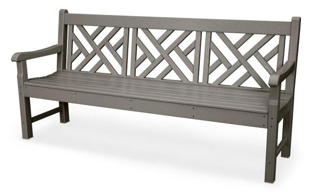 POLYWOOD® Rockford 72&quot; Chippendale Bench - RKCB72