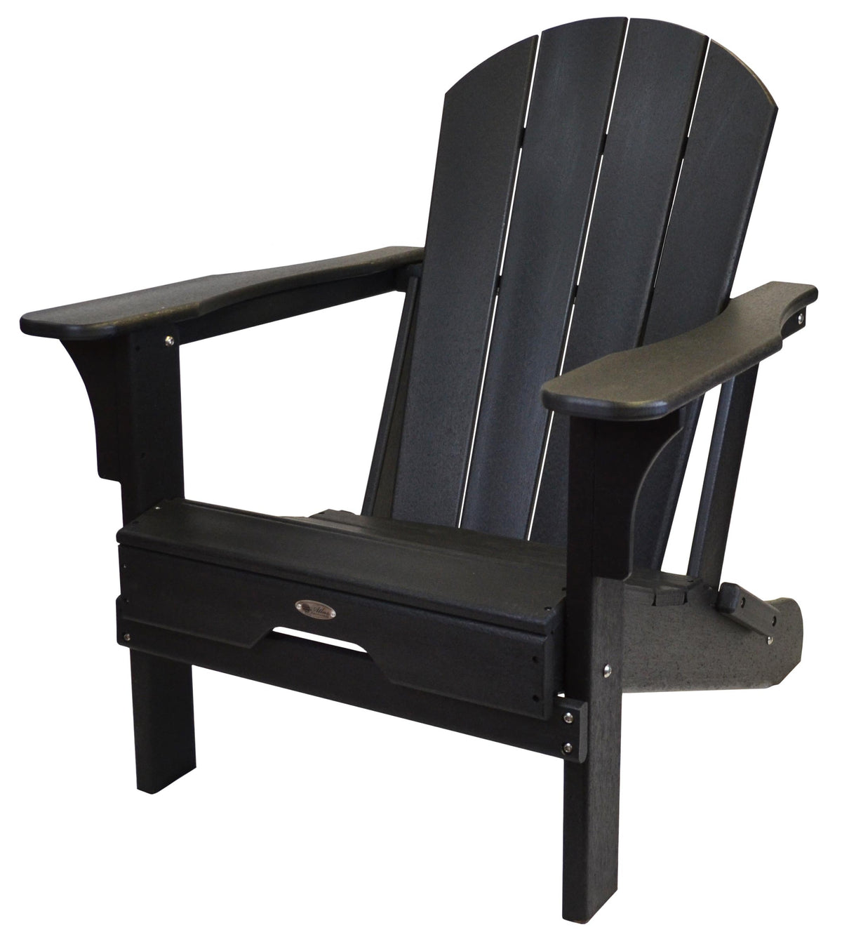 Folding Adirondack Chair by Atlas Furniture - Black
