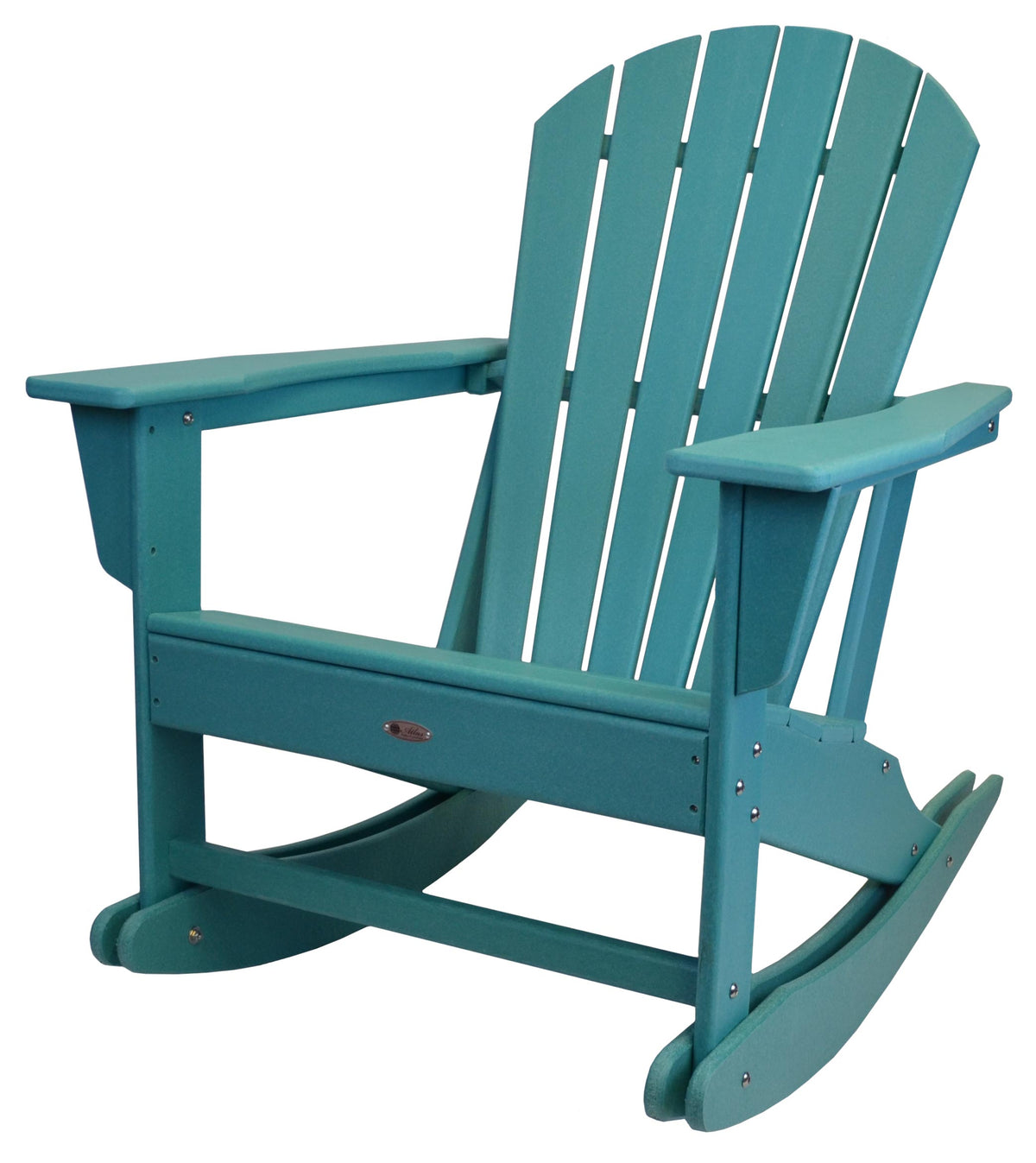 Atlas Patio Furniture - Surf City Poly Adirondack Rocking Chair - Aqua