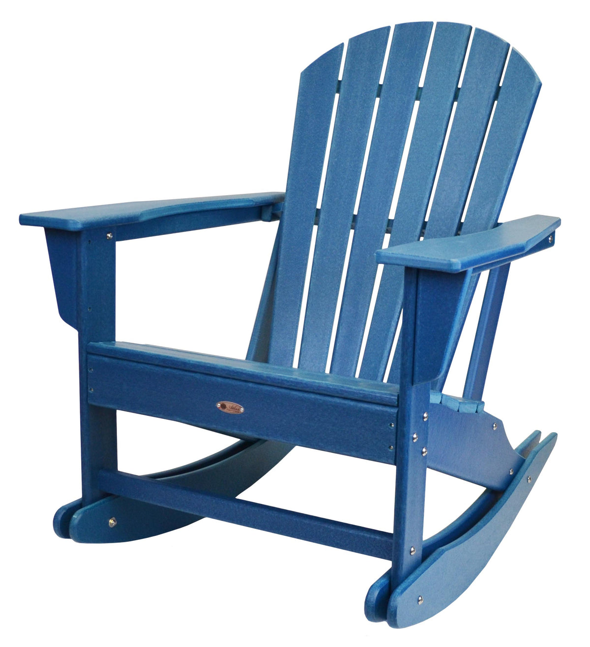 Atlas Patio Furniture - Surf City Poly Adirondack Rocking Chair - Navy