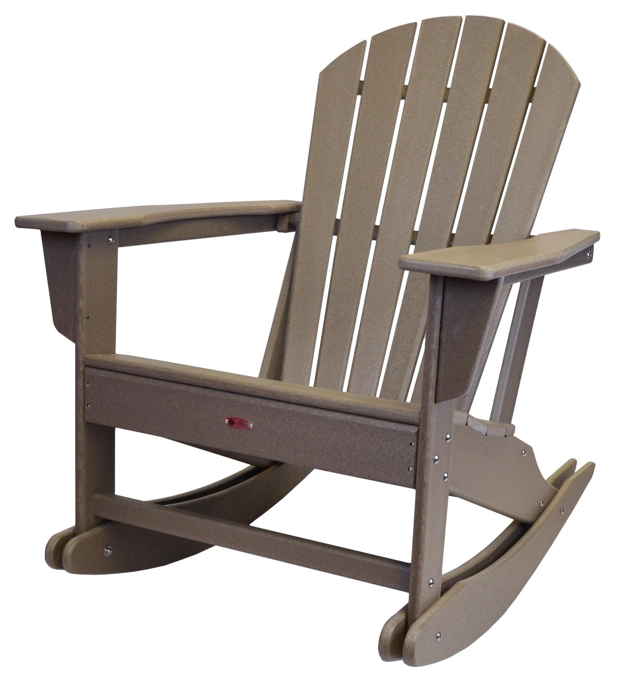 Atlas Patio Furniture - Surf City Poly Adirondack Rocking Chair - Teak
