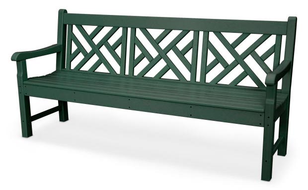 POLYWOOD® Rockford 72&quot; Chippendale Bench - RKCB72