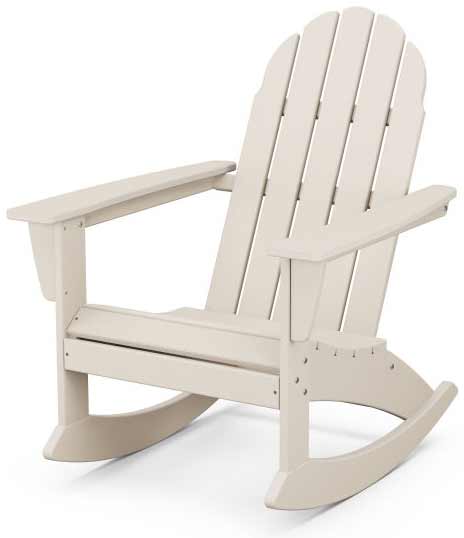 POLYWOOD® Adirondack Rocking Chair - Vineyard - White