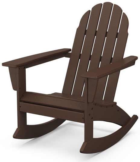 POLYWOOD® Adirondack Rocking Chair - Vineyard - Mahogany