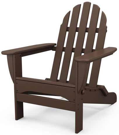 Folding Adirondack Chair by Polywood - Mahogany