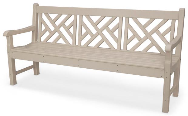 POLYWOOD® Rockford 72&quot; Chippendale Bench - RKCB72