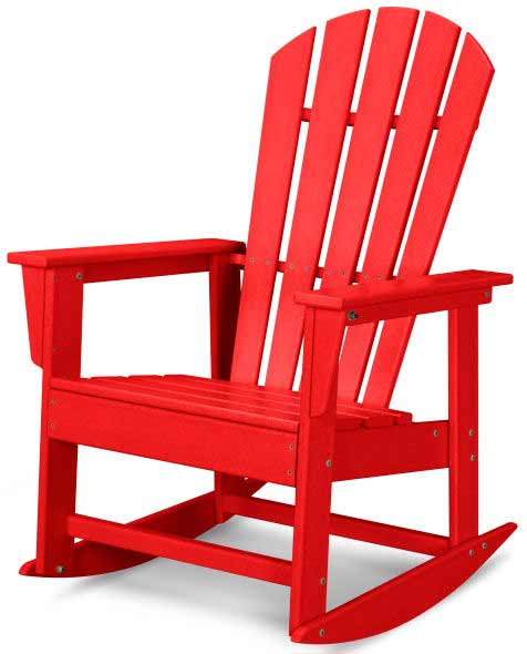 POLYWOOD® Rocking Chair - South Beach - Sunset Red