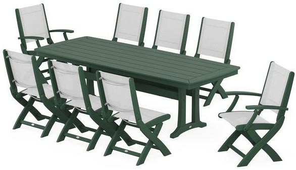 Polywood® Dining Set - Coastal Collection - Green