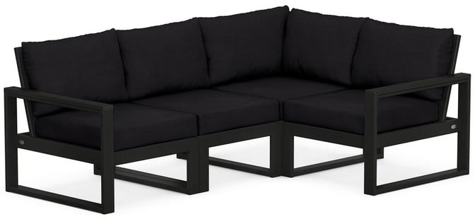 POLYWOOD® - Edge 4-Piece Modular Deep Seating Set - PWS521-2